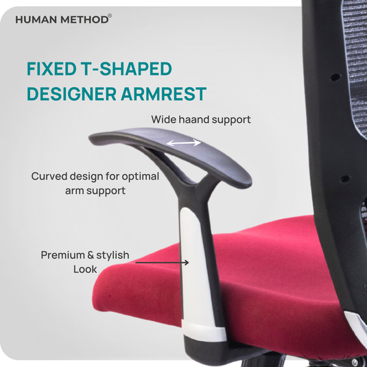 HUMAN METHOD VIBE ELITE ERGONOMIC HIGH BACK REVOLVING OFFICE CHAIR - MAROON