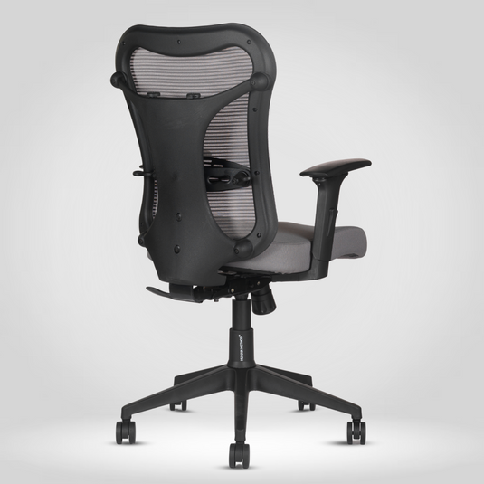 HUMAN METHOD TASK (PREMIUM) MID BACK REVOLVING CHAIR - PEARL GREY