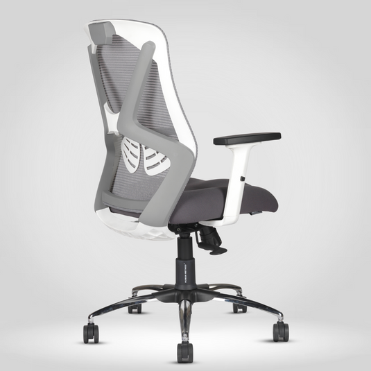 HUMAN METHOD SIENA PRO ERGONOMIC MID BACK REVOLVING OFFICE CHAIR - PLATINUM GREY