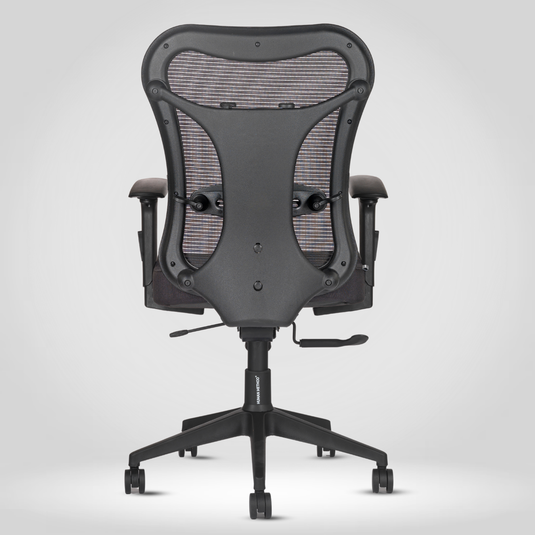 HUMAN METHOD TASK (PREMIUM) MID BACK REVOLVING CHAIR - JET BLACK