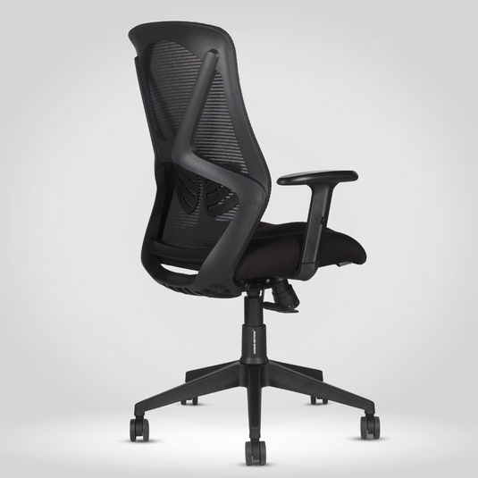 HUMAN METHOD SIENA ELITE ERGONOMIC MID BACK REVOLVING OFFICE CHAIR - JET BLACK