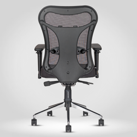 HUMAN METHOD PERFORMANCE PREMIUM ERGONOMIC MID BACK REVOLVING CHAIR - JET BLACK