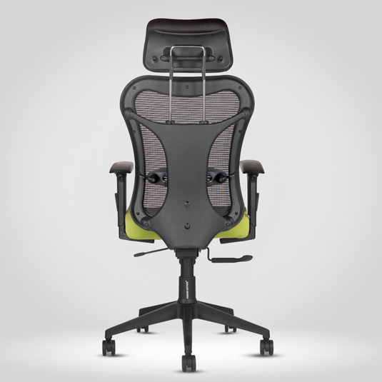 HUMAN METHOD TASK HIGH BACK REVOLVING CHAIR - GREEN