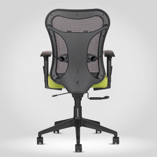 HUMAN METHOD TASK (PREMIUM) MID BACK REVOLVING CHAIR - BLACK - GREEN