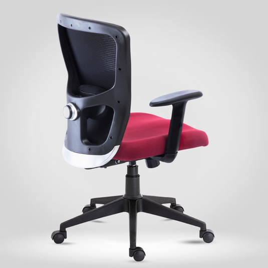 HUMAN METHOD VIBE PLUS ERGONOMIC MID BACK REVOLVING OFFICE CHAIR - MAROON