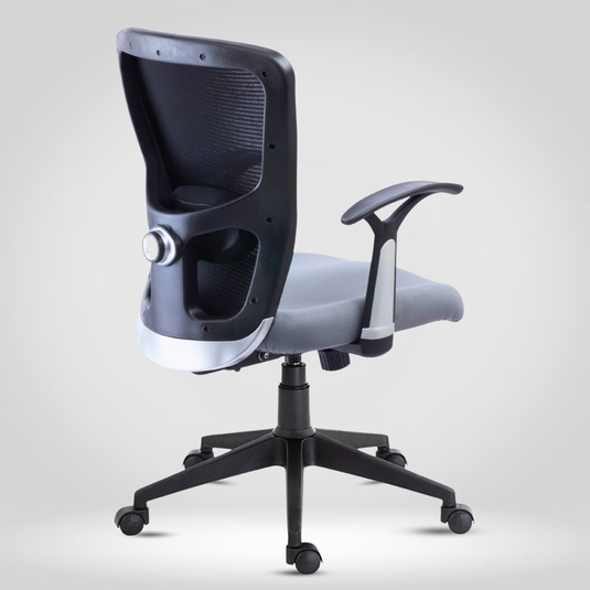 HUMAN METHOD VIBE ELITE ERGONOMIC MID BACK REVOLVING OFFICE CHAIR - GREY