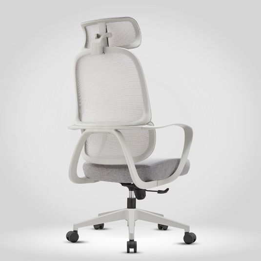 ZENETH HIGH BACK - WHITE - GREY