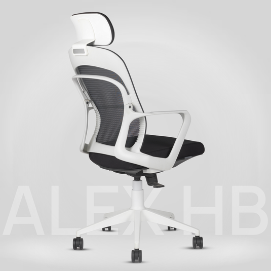 ALEX HIGH BACK - WHITE-BLACK
