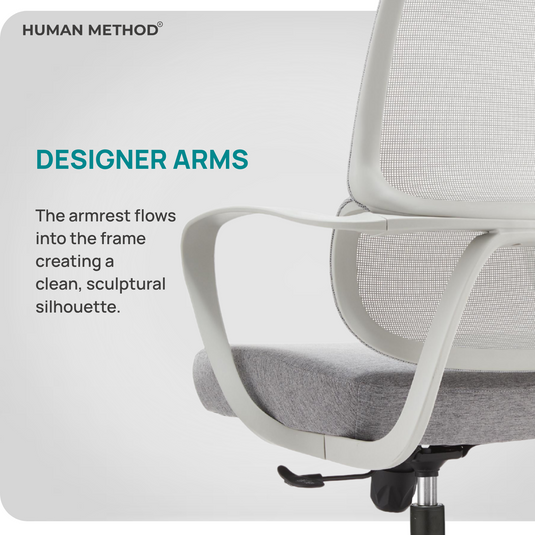 ZENETH HIGH BACK - WHITE - GREY