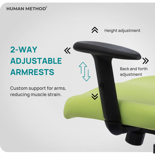 HUMAN METHOD VIBE PRO ERGONOMIC HIGH BACK REVOLVING OFFICE CHAIR - GREEN