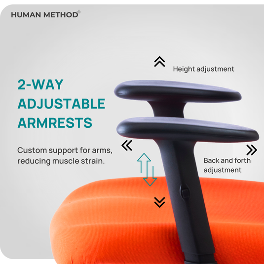 HUMAN METHOD VIBE PRO ERGONOMIC HIGH BACK REVOLVING OFFICE CHAIR - ORANGE