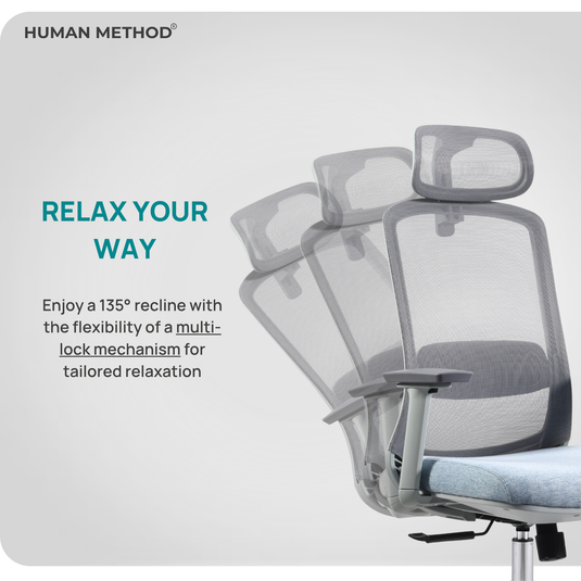 NOVA HIGH BACK - GREY - BLUE