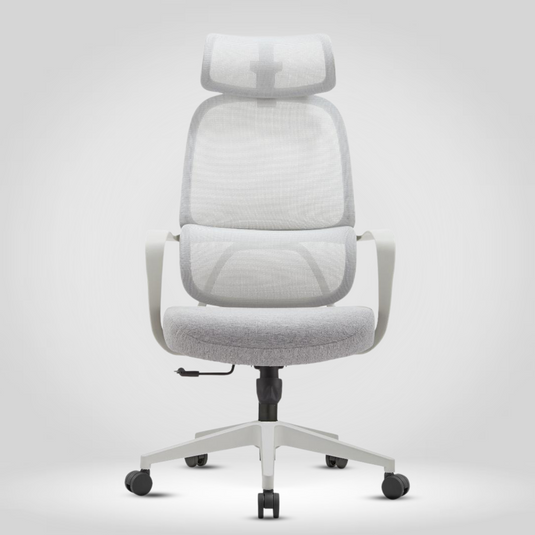 ZENETH HIGH BACK - WHITE - GREY