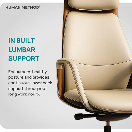 HUMAN METHOD CRUISE HIGH BACK GL REVOLVING CHAIR - BEIGE