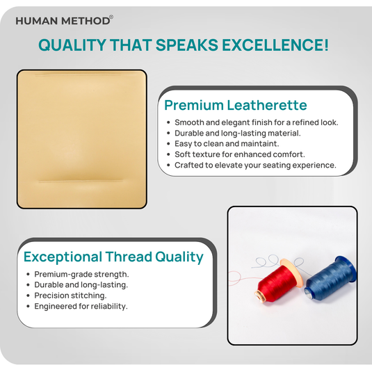 HUMAN METHOD ACCORD PREMIUM MID BACK REVOLVING OFFICE CHAIR - BEIGE