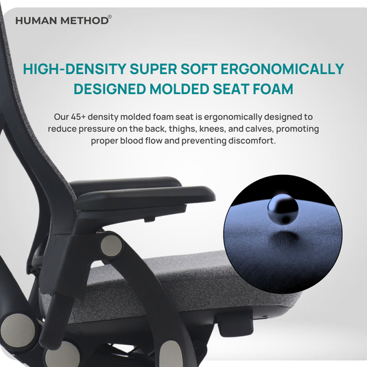 HUMAN METHOD GRAVITY HIGH BACK REVOLVING CHAIR -BLACK