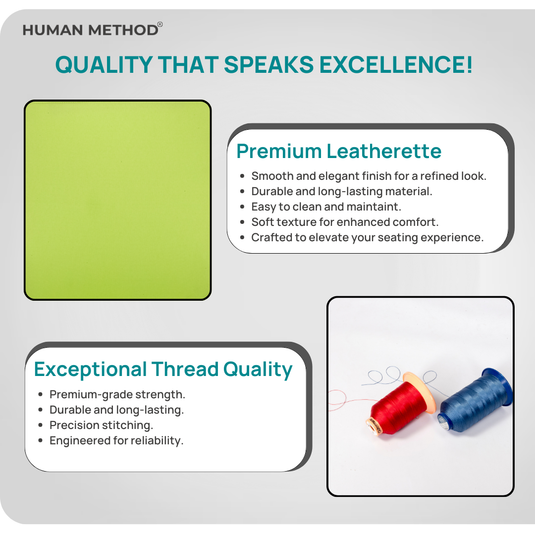 HUMAN METHOD SUPREMO ERGONOMIC SUPER HIGH BACK REVOLVING CHAIR - GREEN