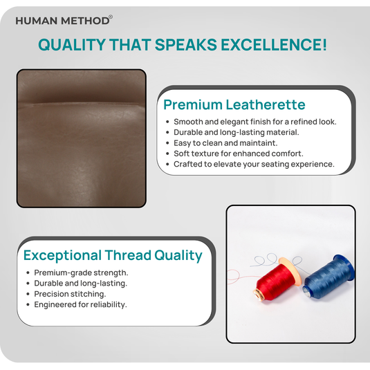 HUMAN METHOD ACCORD PREMIUM SUPER HIGH BACK REVOLVING OFFICE CHAIR - BROWN