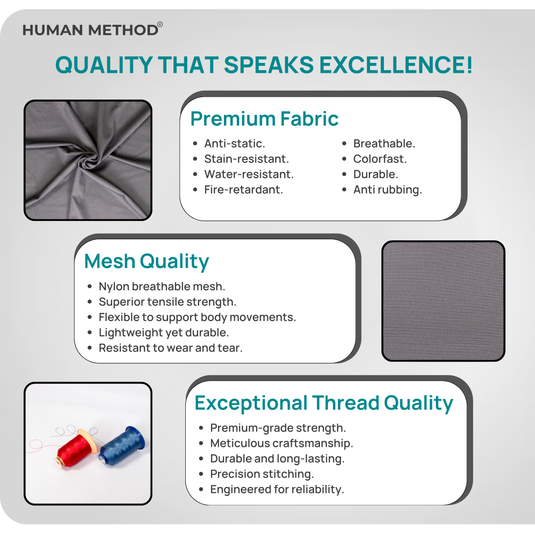 HUMAN METHOD FLEXI TRAINING CHAIR - WITHOUT WRITING PAD AND WITHOUT WHEELS