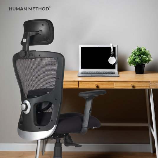 HUMAN METHOD VIBE PRO ERGONOMIC HIGH BACK REVOLVING OFFICE CHAIR - BLACK