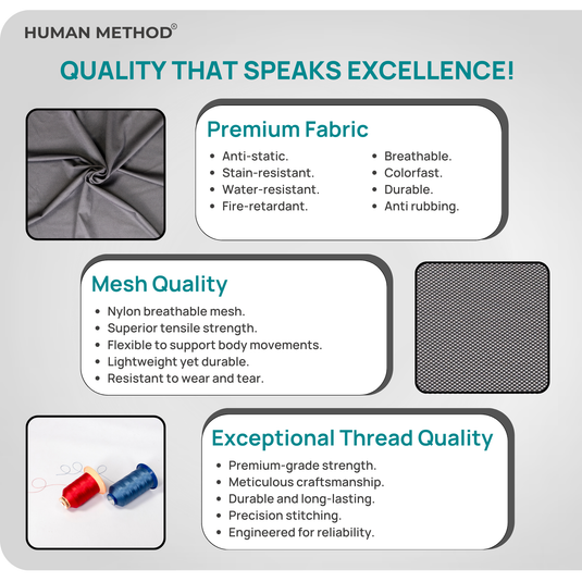 HUMAN METHOD VIBE PRO ERGONOMIC HIGH BACK REVOLVING OFFICE CHAIR - BLACK
