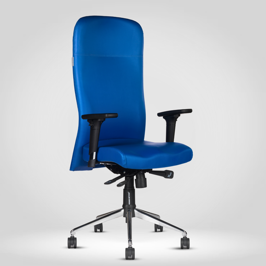 HUMAN METHOD PARAMOUNT (SUPREME) ERGONOMIC SUPER HIGH BACK REVOLVING CHAIR - ROYAL BLUE