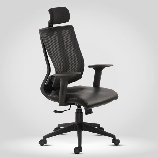 HUMAN METHOD ULTIMA (PREMIUM) HIGH BACK REVOLVING CHAIR - JET BLACK