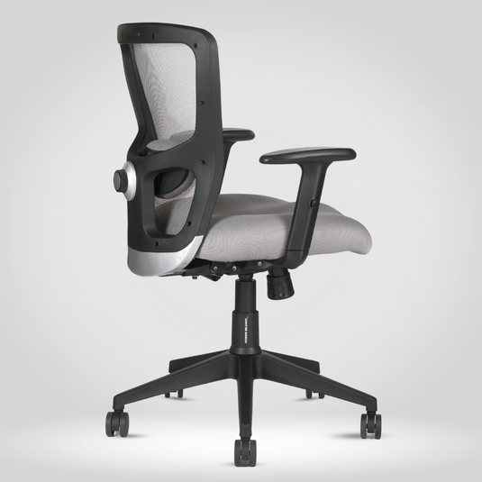 HUMAN METHOD VIBE PLUS ERGONOMIC MID BACK REVOLVING OFFICE CHAIR - STERLING GREY