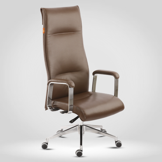 HUMAN METHOD ACCORD PREMIUM SUPER HIGH BACK REVOLVING OFFICE CHAIR - BROWN