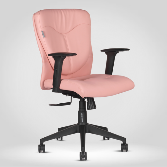 HUMAN METHOD PROMPT MID BACK REVOLVING CHAIR (ELEGANCE) - MILLENIAL PINK