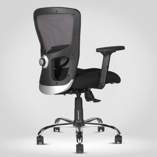 HUMAN METHOD VIBE PRO ERGONOMIC MID BACK REVOLVING OFFICE CHAIR - BLACK