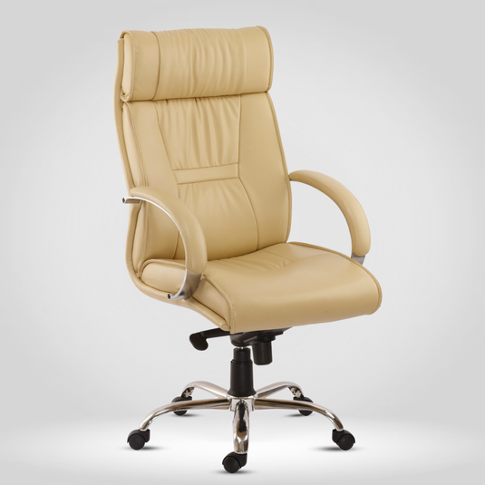 HUMAN METHOD MAGNUM (ELEGANCE) HIGH BACK REVOLVING OFFICE CHAIR - BEIGE
