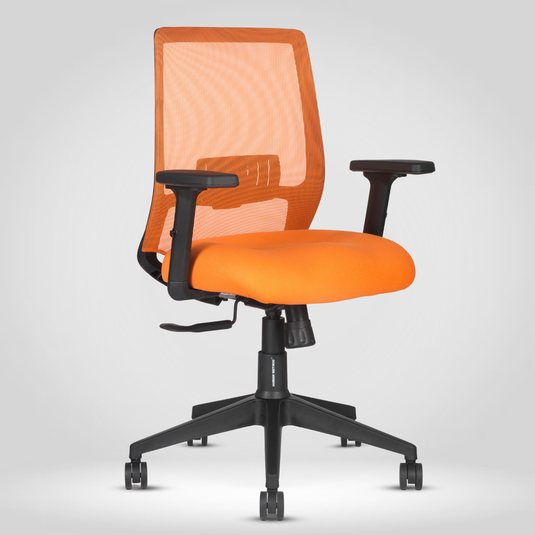 HUMAN METHOD AMAZE ERGONOMIC MID BACK REVOLVING OFFICE CHAIR - ORANGE