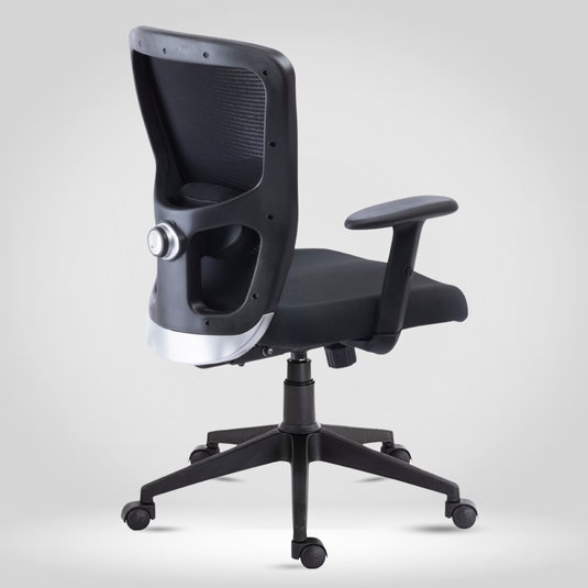 HUMAN METHOD VIBE PLUS ERGONOMIC MID BACK REVOLVING OFFICE CHAIR - BLACK