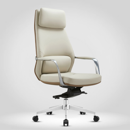 HUMAN METHOD CROWN HIGH BACK REVOLVING CHAIR - BEIGE