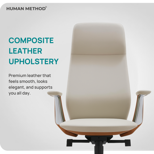 HUMAN METHOD FELIX HIGH BACK REVOLVING CHAIR -BEIGE