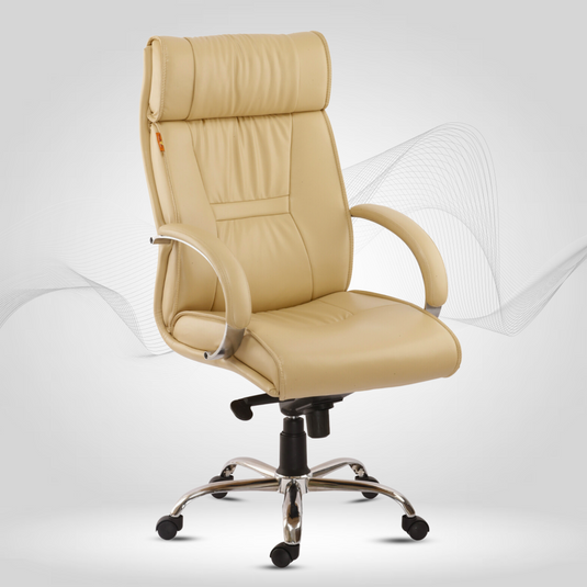 HUMAN METHOD OPERA HIGH BACK REVOLVING CHAIR (PREMIUM) - BEIGE