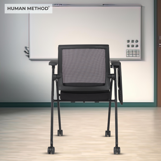 HUMAN METHOD FLEXI TRAINING CHAIR - WITH WRITING PAD AND WHEELS
