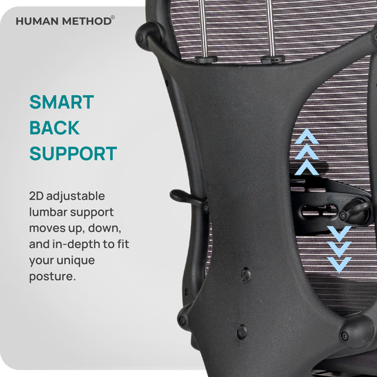 HUMAN METHOD TASK (PREMIUM) HIGH BACK REVOLVING CHAIR - BLACK