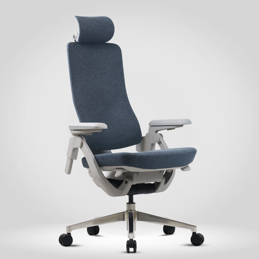 HUMAN METHOD GRAVITY HIGH BACK REVOLVING CHAIR - GRAPHITE BLUE