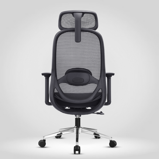 HUMAN METHOD ZYRA HIGH BACK REVOLVING CHAIR - JET BLACK