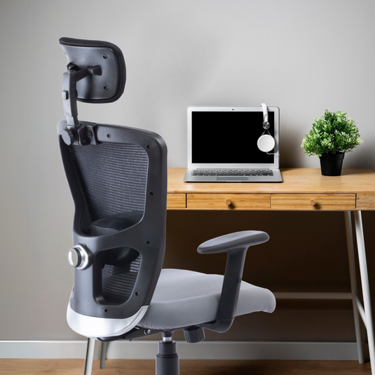 HUMAN METHOD VIBE PRO ERGONOMIC HIGH BACK REVOLVING OFFICE CHAIR - GREY