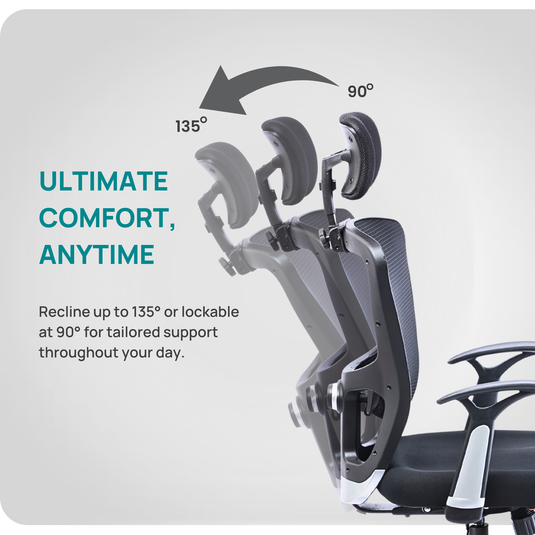 HUMAN METHOD VIBE ELITE ERGONOMIC HIGH BACK REVOLVING OFFICE CHAIR - BLACK