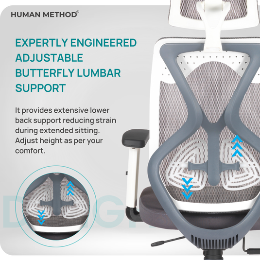 HUMAN METHOD DELIGHT PREMIUM ERGONOMIC HIGH BACK REVOLVING OFFICE CHAIR