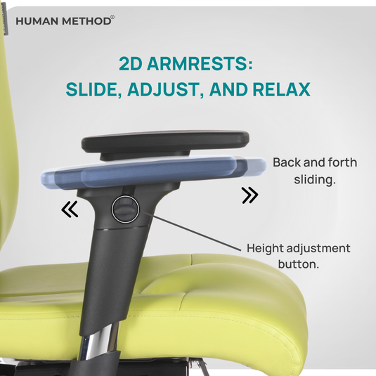 HUMAN METHOD PROGRESS PREMIUM HIGH BACK REVOLVING CHAIR - PALE GREEN