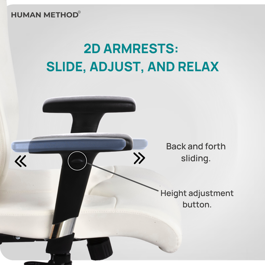 HUMAN METHOD PROGRESS PREMIUM MID BACK REVOLVING CHAIR - WHITE
