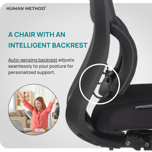 HUMAN METHOD ERGON (ELEGNACE) HIGH BACK REVOLVING OFFICE CHAIR