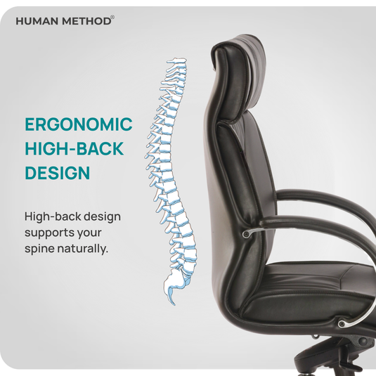 HUMAN METHOD OPERA HIGH BACK REVOLVING CHAIR (PREMIUM) - BLACK