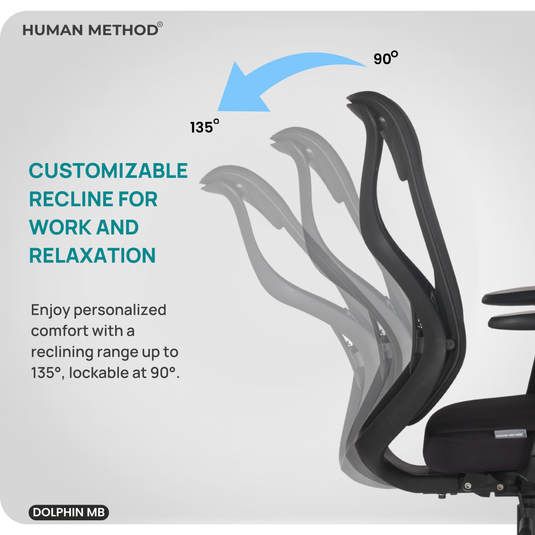 HUMAN METHOD DOLPHIN MID BACK ERGONOMIC REVOLVING OFFICE CHAIR