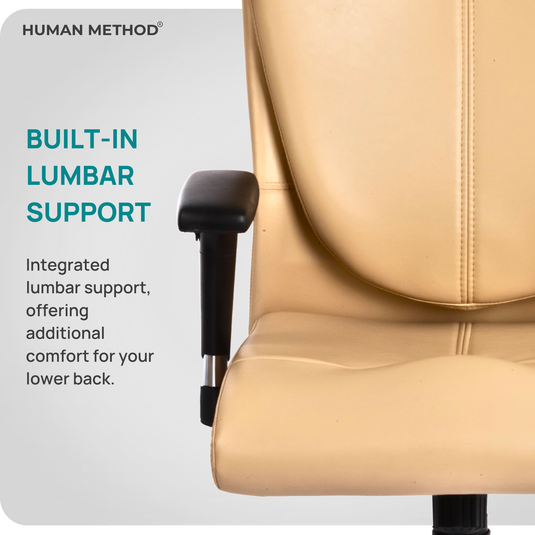 HUMAN METHOD PROGRESS PREMIUM HIGH BACK REVOLVING CHAIR - BEIGE